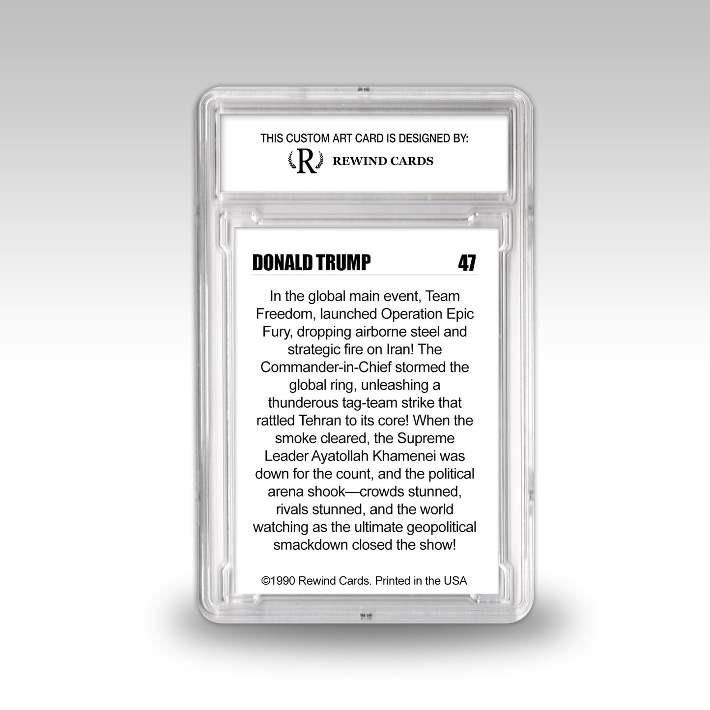 Donald Trump - Operation Epic Fury